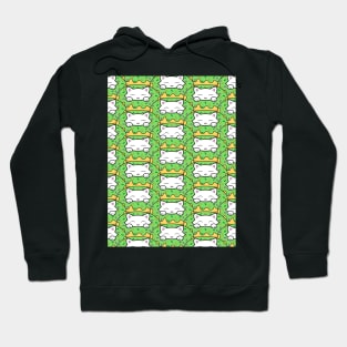 Cats eating green donuts Hoodie